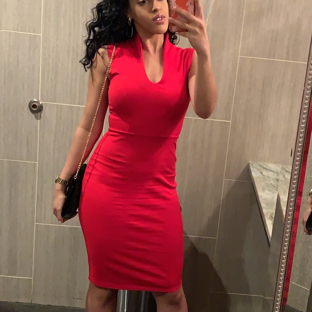 Red dress